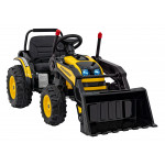 Elektrický traktor/bager - žltý